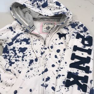 Pink by VS Fun Zip-up Sweatshirt Small